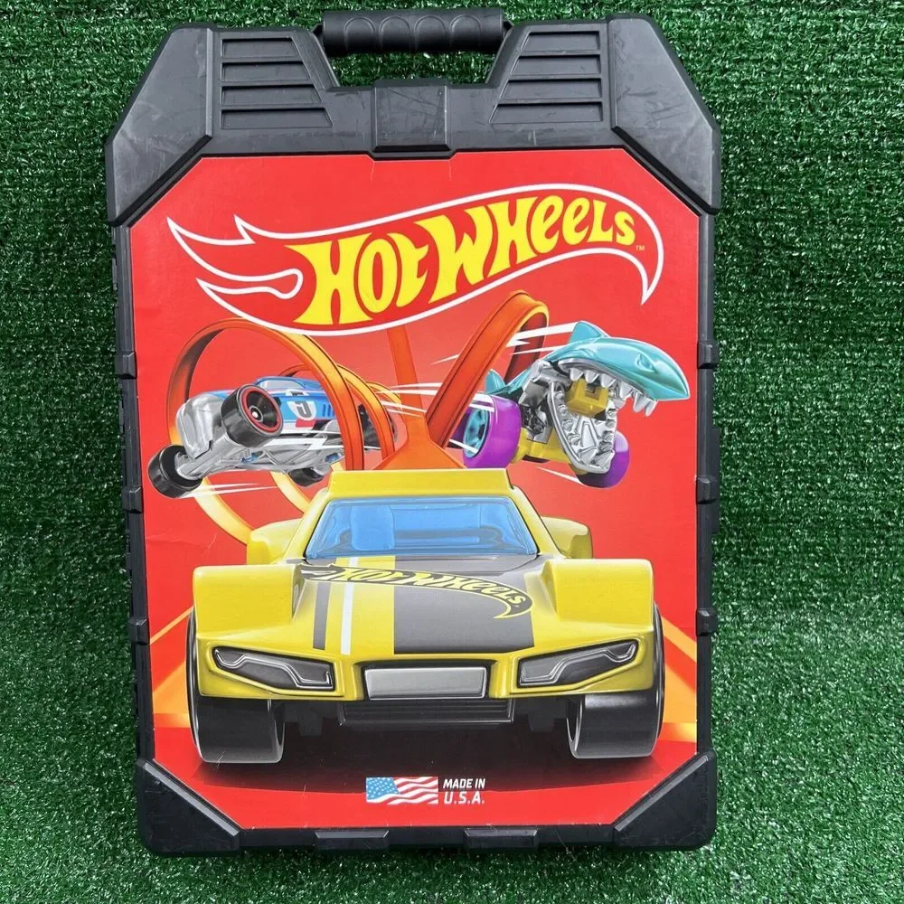 Hot Wheels 2020 by Tara Empty Car Storage Case‎ w/ Handle Holds 48 Cars Black
